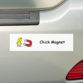 Chick Magnet Bumpersticker (Op auto)