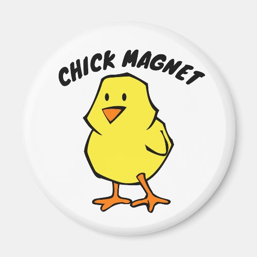 CHICK MAGNET FUNNY MAGNET MAGNEET (Voorkant)