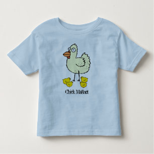 Chick Magnet Hen en Chicks Cartoon Drawing Kinder Shirts