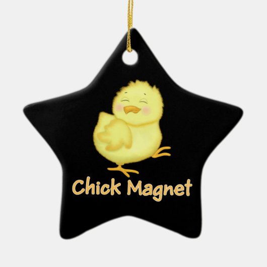 Chick Magnet Keramisch Ornament (Voorkant)