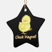 Chick Magnet Keramisch Ornament (Links)