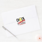 Chick onderbroken 2 hersentumor ronde sticker (Envelop)