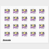 Chick onderbroken 2 Lupus Ronde Sticker (Vel)