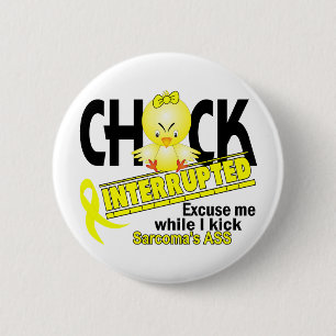 Chick onderbroken 2 Sarcoma Ronde Button 5,7 Cm