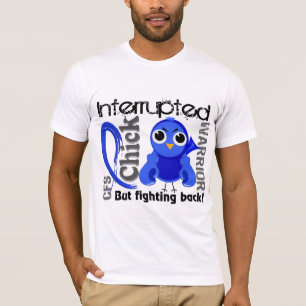 Chick onderbroken 3 CFS chronisch vermoeidheidssyn T-shirt
