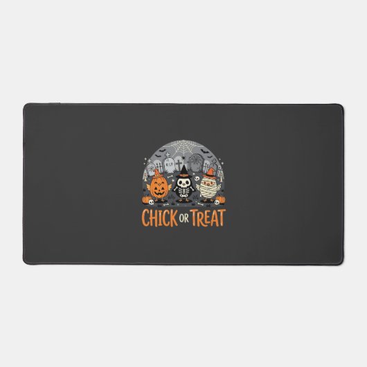 Chick or Treat Mignon Design de Cimetière Hallowee (Recto)
