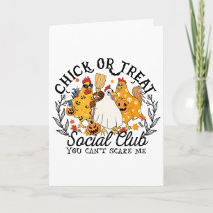 Chick Or Treat Social Club, Halloween Kip,spoo Kaart