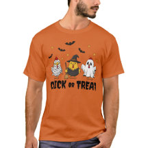Chick ou traitement Drôle Poulet Halloween T-shirt