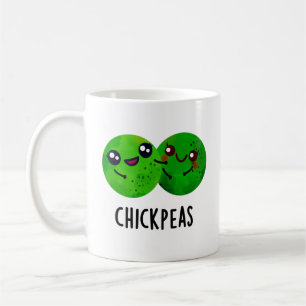 Chick Peas Funny Girl Pea Pun Koffiemok