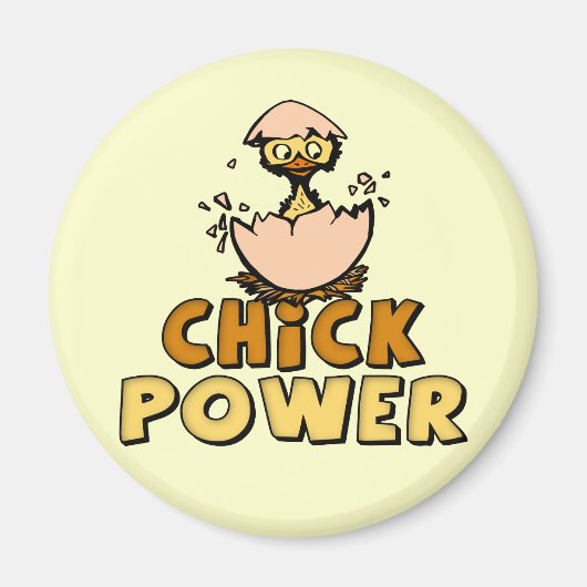 Chick Power T-shirts en geschenken voor haar Magneet (Voorkant)