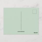  Chick Pulling Flowers Pasen Briefkaart (Achterkant)