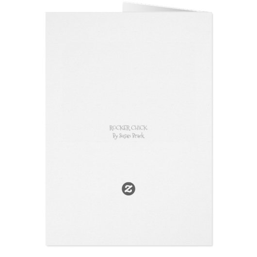 CHICK ROCKER, SPRING MOSH PIT NOTE GREETING CARD (Dos)