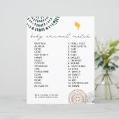 Chick roze Baby shower Animal Match Game (Staand voorkant)