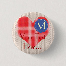 Chick Schattige Big Heart Party Ronde Button 3,2 Cm