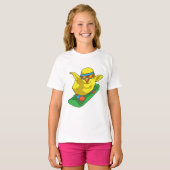Chick Snowboarder Snowboard T-shirt (Voorkant volledig)