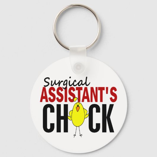 Chick van chirurgische assistent sleutelhanger (Voorkant)