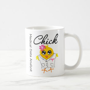 Chick voor analist medische gegevens koffiemok