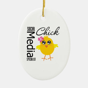 Chick voor specialisten op het gebied van sociale keramisch ornament