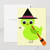 Chick Witch Briefkaart (Voorkant / Achterkant)
