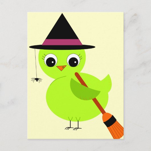 Chick Witch Briefkaart (Voorkant)