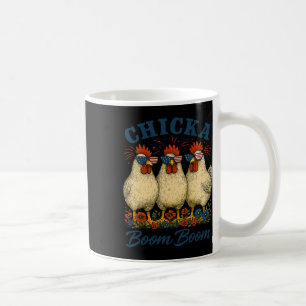 Chicka Boom Boom Kippenbende Patriottische 4 juli Koffiemok