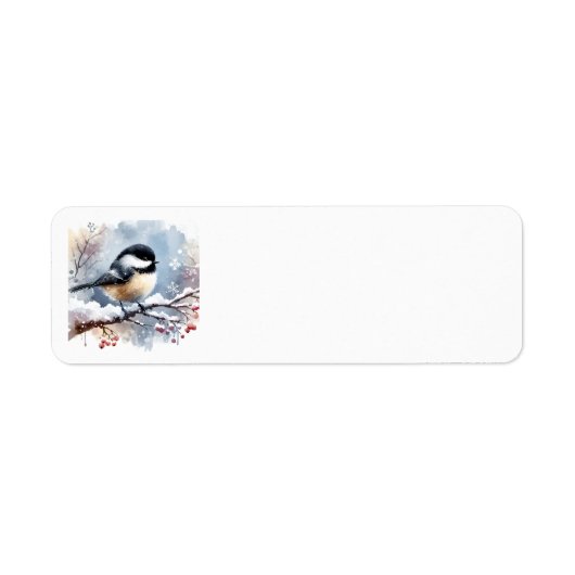 Chickadee-Adresetiketten Etiket (Voorkant)