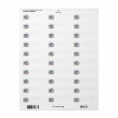 Chickadee-Adresetiketten Etiket (Full Sheet)