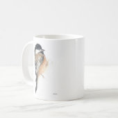 Chickadee Aquarelle Art Café Mug (Devant gauche)