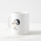 Chickadee Aquarelle Art Café Mug (Devant gauche)
