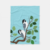 Chickadee Art Fleece Deken (Voorkant)
