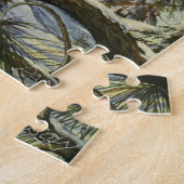 "Chickadee au plafond noir" par le puzzle Charlie  (Côté)