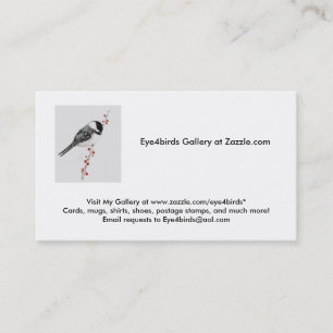 chickadee, Bezoek Mijn galerij op www.zazzle.com/e Visitekaartje