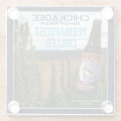 Chickadee Birch Beer Glazen Onderzetter (Achterkant)