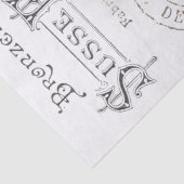 Chickadee Bird French Typography  Decoupage Tissuepapier (Detail)