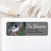 Chickadee Bird gepersonaliseerde retouradreslabels Etiket (Insitu)