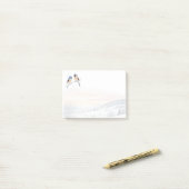 Chickadee Bird in de winter Kerstmis Post-it® Notes (Op bureau)