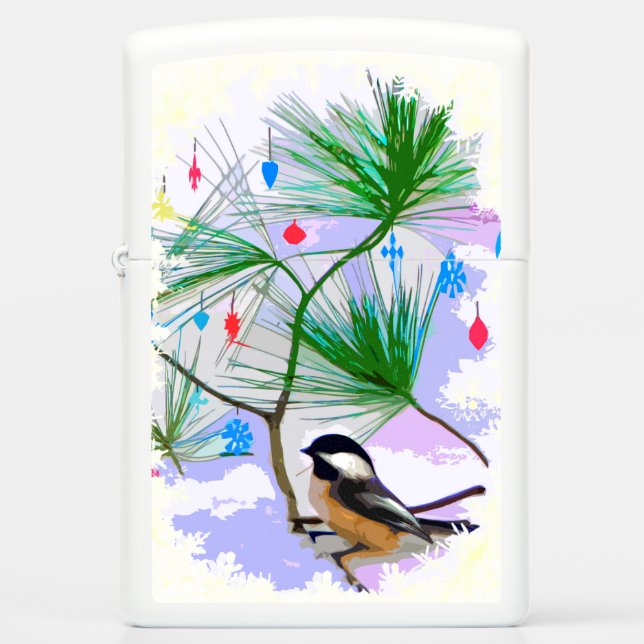 Chickadee Bird in Tree (Voorkant)