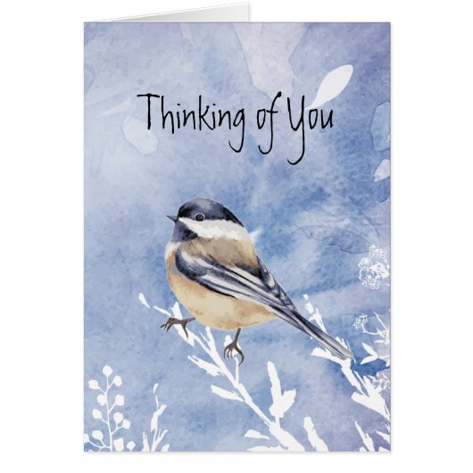 Chickadee Bird Winter First Kerstalone Psalm (Voorkant)