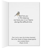 Chickadee Bird Winter First Kerstalone Psalm (Binnen (Rechts))