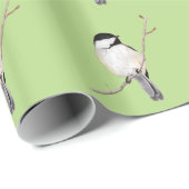 Chickadee Cadeaupapier (Rol Hoek)