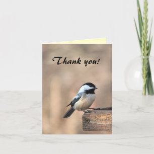 Chickadee dankt u bedankkaart