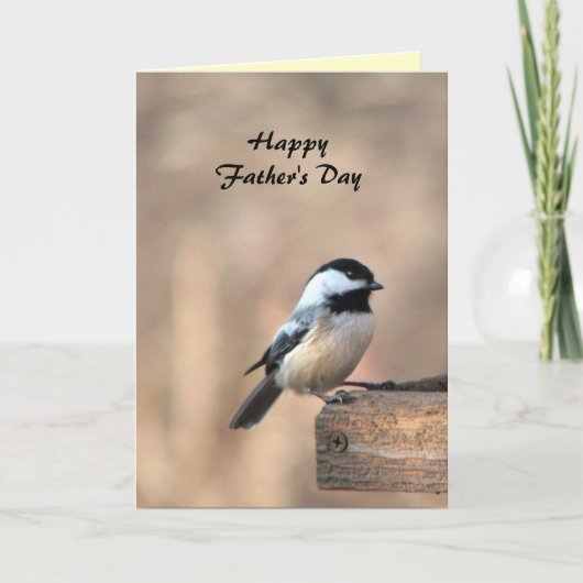 Chickadee Fathers Day Kaart (Voorkant)