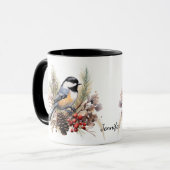 Chickadee in Winter Mok (Voorkant links)