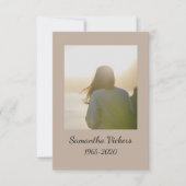 Chickadee Invitation du service Memorial (Devant)