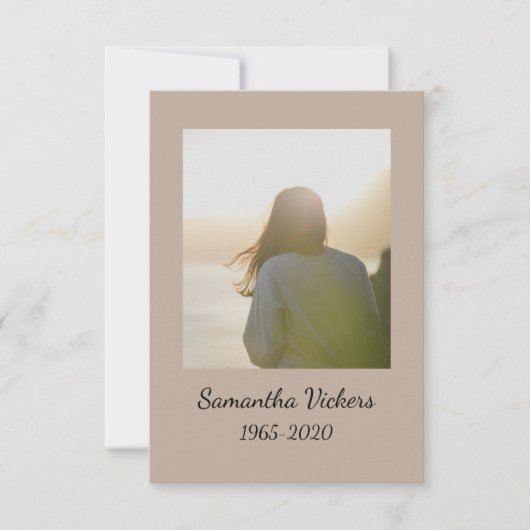 Chickadee Invitation du service Memorial (Devant)