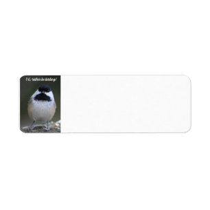 Chickadee Je Préférerais Être étiquette de adresse