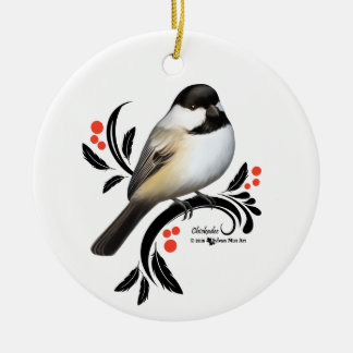 Chickadee Keramisch Ornament