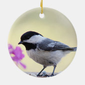 Chickadee Keramisch Ornament (Achterkant)