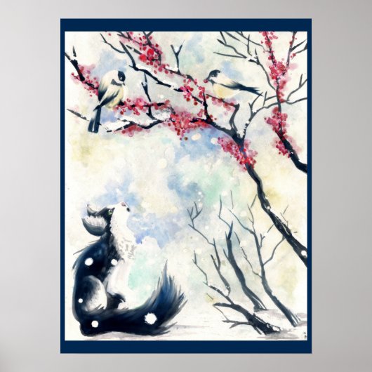 Chickadee Kitten Poster (Voorkant)