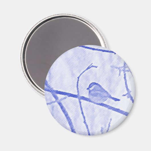 Chickadee Life magnet Magneet (Voorkant / Achterkant)